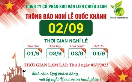 Thông báo nghỉ lễ Quốc Khánh Việt Nam 2023